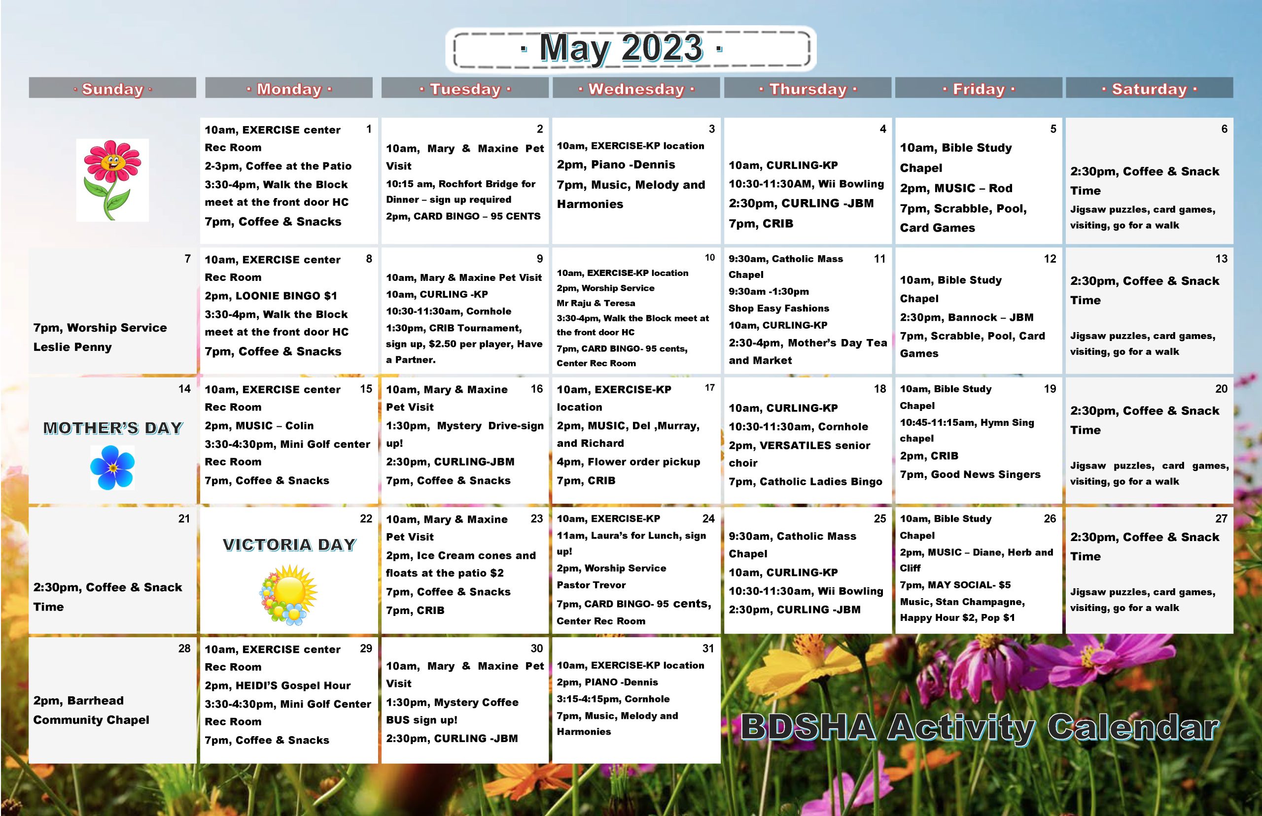 Calendar - May 2023